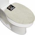 GORILLA GRIP Thick Memory Foam Bathroom Toilet Lid Seat Cover, Soft Velvet Topside, Machine Wash, Plush Cushioned Covers Fits Most Size Lids, Decorative Bath Room Accessories, 19.5x18.5, Ivory