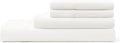 UGG Full Sheet Set 4-Piece Luxury Cooling Sheets Deep Pockets Premium Bedding with 2 Pillow Shams Hypoallergenic Machine Washable Soft Lightweight Bed Set for Bedroom, Full, White (Hedi)