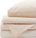 Red Land Cotton Luxury Sheet Set | 100% American Grown Cotton Basics | Premium Hotel Ultra-Soft Lightweight 4 Piece USA Made Deep Pocket Fitted, Flat Sheet, & Pillowcases Percale Weave (Twin/Natural)