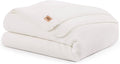 UGG Plush Twin Blanket, Soft Cozy Fleece Blanket for Bed, Luxury Fluffy Oversized Throw for Couch, Washable Hypoallergenic Cute Room Decor, 66" x 90", White Snow (Whitecap)