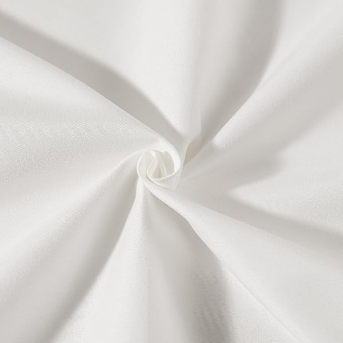 TSUTOMI Ivory Bed Skirt Twin Size Ruffled Bed Skirt with Split Corners, Twin Bed Skirt 14 Inch Drop,Twin Size Bed Skirt Ivory for Ruffled Bed Skirt with Split Corners, Bed Skirt Twin Size