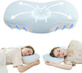 Cervical Neck Pillow for Pain Relief - Cooling Side Sleeper Pillow for Sleeping, Ergonomic Memory Foam Pillows for Neck Support, Contour Orthopedic Bed Pillow for Back Stomach Sleepers (Blue)