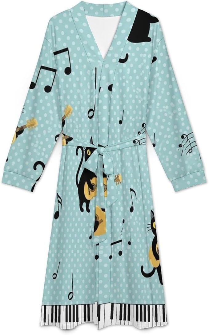 Soft Robes for Women Lightweight Kimono Bathrobe Full-Length Loungewear