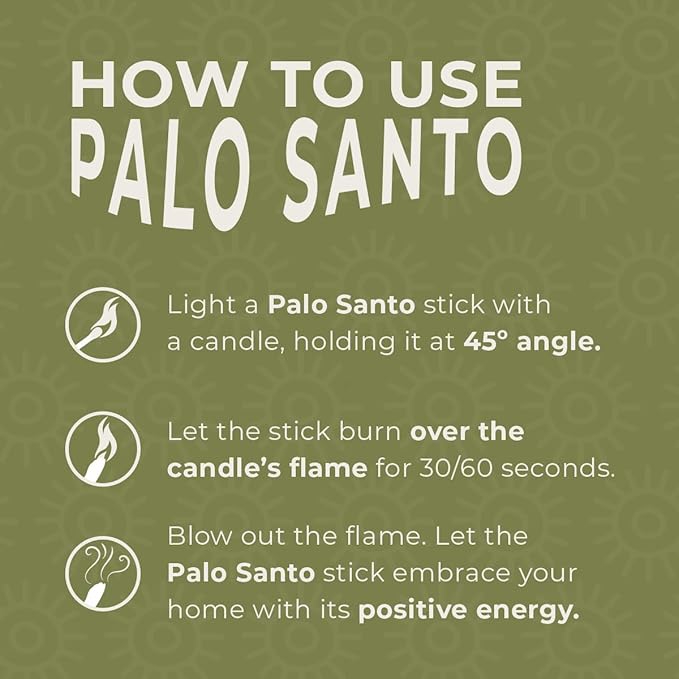 Palo Santo Premium Sticks (20), Smudging Incense High Resine, Pure Palo Santo Wood Certified from Peru. Ethically Sustainably Harvested. Protection, Meditation, Spiritual Cleansing