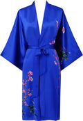 women's 100% silk kimono, short bathrobe pajamas, kimono pajamas