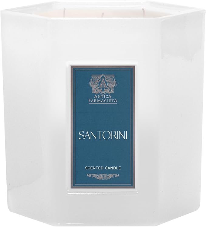 Antica Farmacista Three-Wick Candle - Decorative Home Candle - Long-Lasting & Premium Scented - Luxury Gift - Santorini, 25 oz