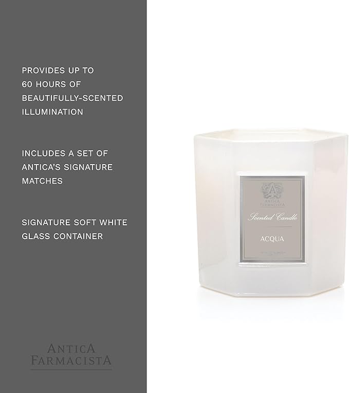Antica Farmacista Luxury Scent Candle - Decorative Home Candle - Long-Lasting & Premium Scented - Luxury Gift - Acqua, 9 oz