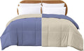 Modern Threads Down Alternative Reversible Comforter Blue/Cream Twin