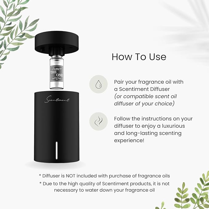 Scentiment Diffuser Oil - Fresh Rain | Aromatherapy Home Fragrance |Inspired by Luxury Five Star Hotels | Luxurious Scent with Notes of Fresh Grapefruit and Crisp Red Currant (50 mL)