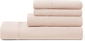 UGG Full Sheet Set 4-Piece Luxury Cooling Sheets Deep Pockets Premium Bedding with 2 Pillow Shams Hypoallergenic Machine Washable, for Dorm Essentials & College Bedding, Full, Shell Pink (Hedi)