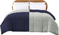 Modern Threads Down Alternative Reversible Comforter Navy/Silver Twin