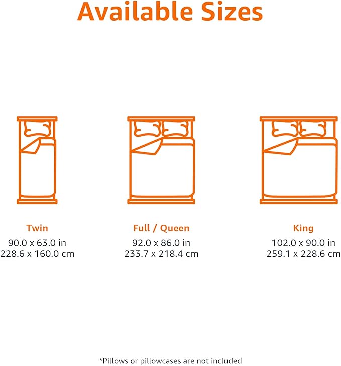 Amazon Basics Comforter Blanket Twin/Twin XL, Reversible Lightweight Microfiber All Season Blanket, Navy/Sky Blue