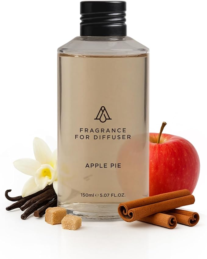 AromaPlan Hotel Scent Diffuser Oil Apple Pie 5 Fl Oz (148ml) Fall Collection– Luxury Hotel & Home Fragrance Oil - Non Toxic - Made in USA - Bigger Bottle, Bolder Aroma & Longer Lasting