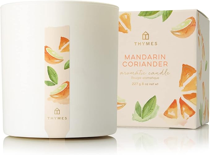 Thymes Candle - 8 Oz - Mandarin Coriander