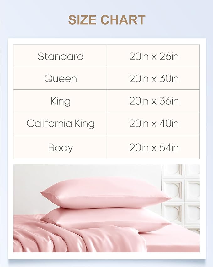 THXSILK 100% Mulberry Silk Pillowcase for Hair and Skin, 22 Momme, Hidden Zipper, Organic Silk Pillowcase Standard Size 20x26 inches, 1PC, Light Pink