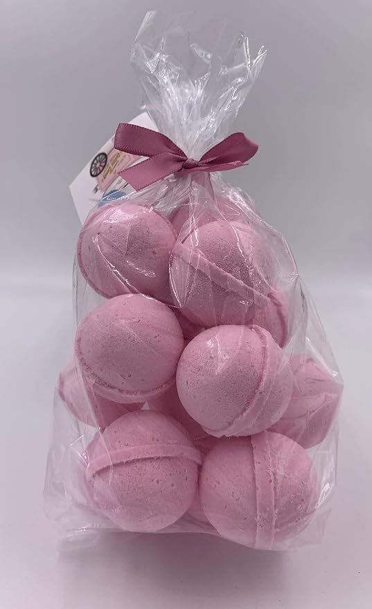 Spa Pure Strawberry Shortcake Bath Bombs: USA Made with Shea Butter, Ultra Moisturizing, Great for Dry Skin, All Skin Types (14 Count) Pack of 1
