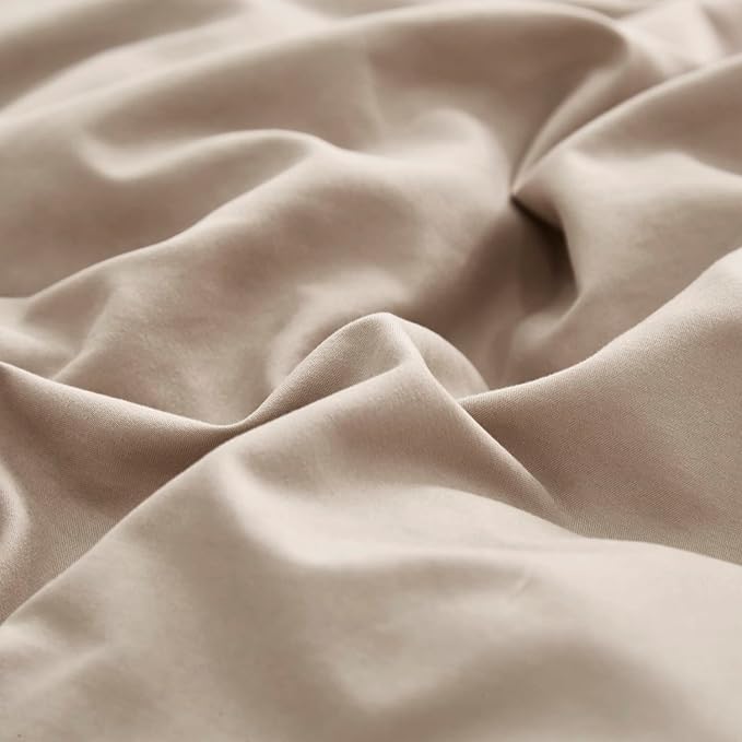 KAREVER Deep Champagne Comforter Set Cal King Cream Coffee Bedding Set Beige Blanket California King Women Men Breathable Comforter Set Cal King Taupe Bed Set
