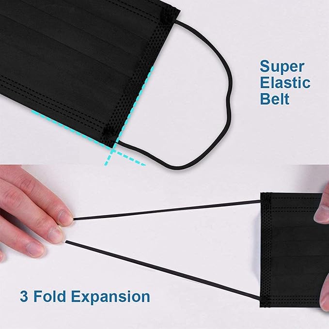 2000PCS Wholesale Bulk Disposable Face Masks, Non Woven Thick 3-Layers Breathable Face Mask for Adults