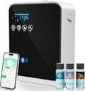 Waterless Essential Oil Diffuser,250ml Aromatherapy Scent Diffuser Air Machine with Smart APP & Touch Screen|Whole House Oil Diffusers for Home,Office & Hotel Collection,Covers 1500 sq.ft–Black