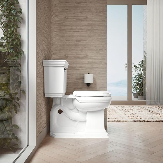 KOHLER 78052-RL-0 Rutledge ReadyLatch Quiet Close Rount Toilet Seat, Slow Close Lid and Seat, Grip-Tight Bumpers and Installation Hardware, White