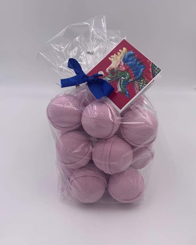 Spa Pure Dragon's Blood Bath Bombs: Made With Shea Butter, Ultra Moisturizing, Great for Dry Skin (14 Count) Pack of 1