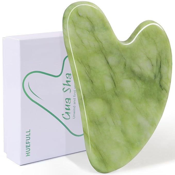 huefull Gua Sha Facial Tool for Face and Body, Gua Sha for Self Care, Guasha Tool Tensions Relief and Reducing Puffiness,Self Care Gifts for Woman/Men, Skin Gifts