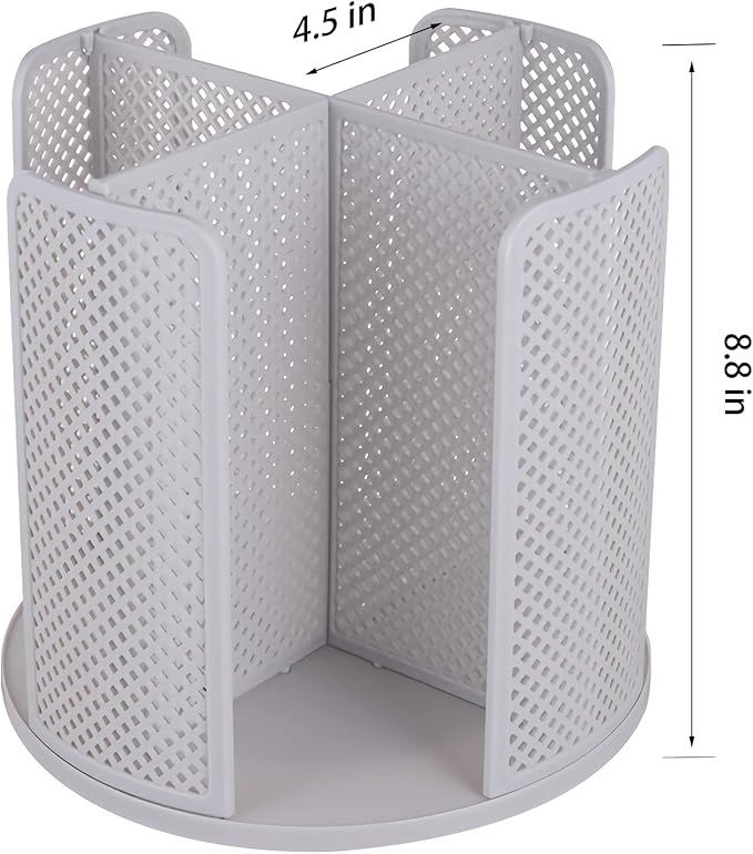 Paper Cup and Lid Holder Plastic Cup Storage Organizer Coffee Cup Dispenser for Countertop, Breakroom, Bathroom, Coffee Station, Bar, Buffet, Kitchen Cabinet - Gray
