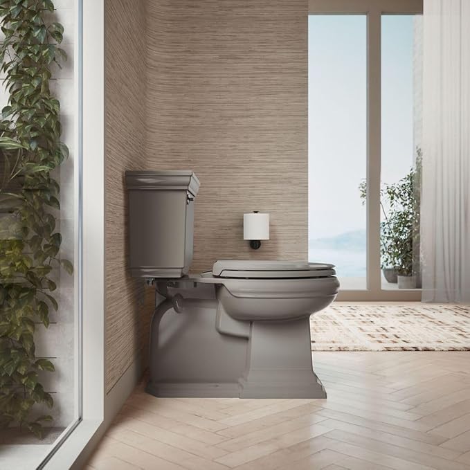 KOHLER CACHET® Nightlight Soft Close Toilet Seat Elongated, ReadyLatch®, Grip-Tight Hardware, Cashmere