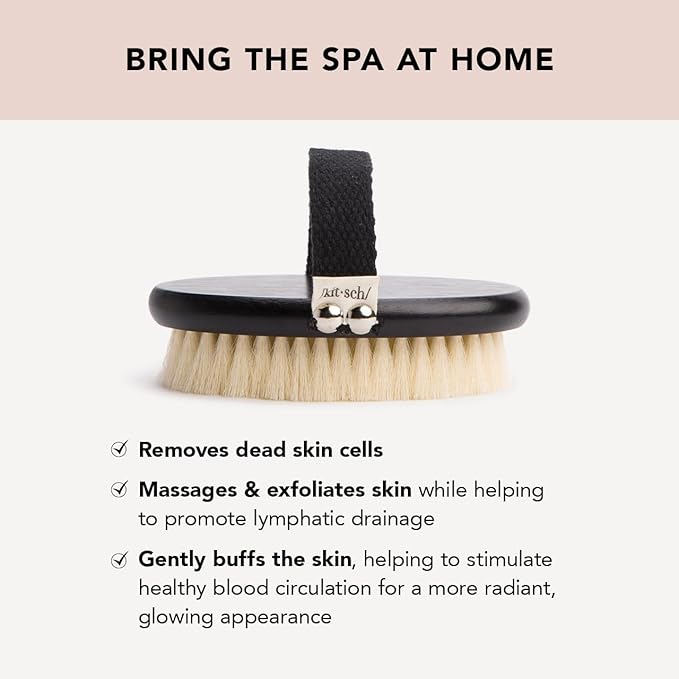 Kitsch Dry Brushing Body Brush & Exfoliating Sugar Body Scrub Bar with Discount