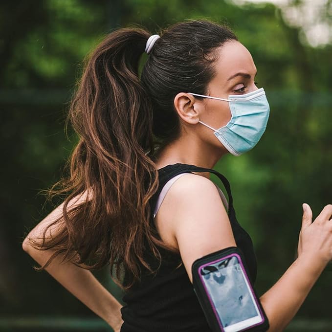 DR.MOXA 1000 Pack Disposable Medical Face Masks (10 Boxes, 100pcs/Box) Wholesale Bulk Masks for Protection Blue