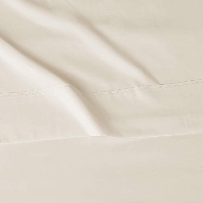 Amazon Basics Lightweight Super Soft Easy Care Microfiber Bed Sheet Set with 14" Deep Pockets - Full (Pack of 4), Beige, Solid