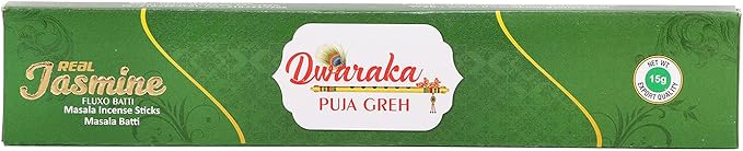Dwaraka - Incense Sticks - Jasmine, 100 Sticks, All Natural, Chemical Free