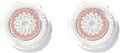 Brush Head Replacement Compatible with Clarisonic Mia 1, Mia 2, Mia Fit, 2 Pack, Radiance Facial Cleansing Brush