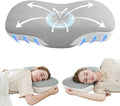 Cervical Neck Pillow for Pain Relief - Cooling Side Sleeper Pillow for Sleeping, Ergonomic Memory Foam Pillows for Neck Support, Contour Orthopedic Bed Pillow for Back Stomach Sleepers (Grey)