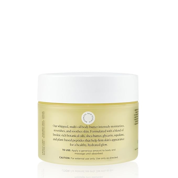 Naturium The Glow Getter Whipped Multi-Oil Body Butter, Firming Cream & Body Moisturizer with Shea Butter, 7.7 fl oz