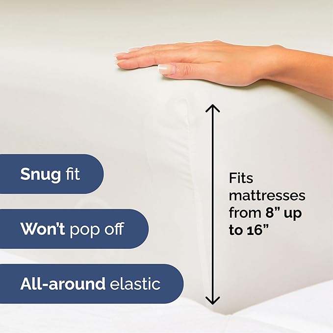 Queen Size 4 Piece Sheet Set - Extra Soft, Breathable & Cooling Sheets - Hotel Luxury Durable Bed Sheets for Women & Men - Deep Pockets, Easy-Fit & Wrinkle-Free Sheets - Ivory Oeko-Tex Bed Sheet Set
