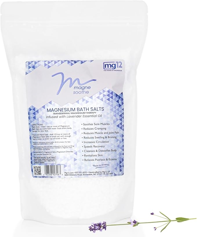 5.5lb MagneSoothe Lavender Magnesium Bath Salt