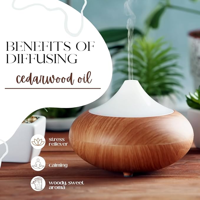 Cedarwood (Texas) Essential Oil - 128 fl oz (1 Gallon) Plastic Bottle w/Cap - 100% Pure Essential Oil by GreenHealth