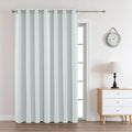 Joydeco White Curtains 90 Inches Long 1 Panel, Thermal Insulated Long Curtains& Drapes 1 Piece, Room Darkening Grommet Drapes for Living Room Bedroom Window (W70 x L90 Inch, Greyish White)