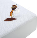 MERITLIFE Premium 100% Waterproof Full Size Mattress Protector Double Mattress Cover Cooling Breathable Mattress Pad Cover Fitted Up 8"-21" Vinyl-Free Noiseless Washable (White,Full 54"x75")