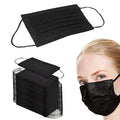 NNPCBT 1000PCS 3 ply black disposable face mask breathable face masks