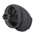 Satin Lined Sleep Cap Bonnet for Curly Hair and Braids, Stay On All Night Hair Wrap with Adjustable Strap for Women and Men, Black Grey, Pack of 1