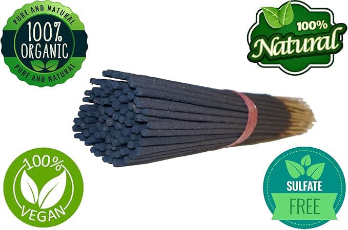 Yajna-Lavender -Incense-Sticks 100%-Natural-Handmade-Hand-Dipped-Incense-Sticks Organic-Chemicals-Free for-Purification-Relaxation-Positivity-Yoga-Meditation The-Best-Woods-Scent (500 Sticks (750GM))