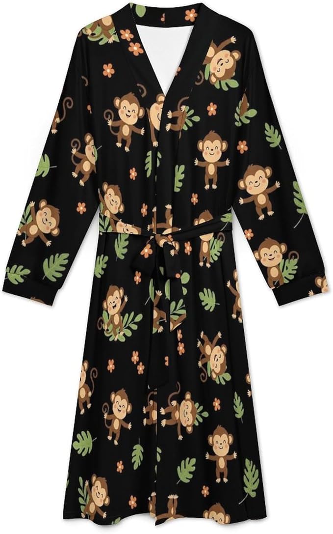 Soft Robes for Women Lightweight Kimono Bathrobe Full-Length Loungewear