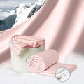 Vesta Washable Silk Lightweight Comforter, Cooling Blanket for Hot Sleepers, 100% Long Staple Mulberry Silk, Moisture & Thermal Control for Summer Use (Heavenly Pink, Full/Queen 90'' X 90'')