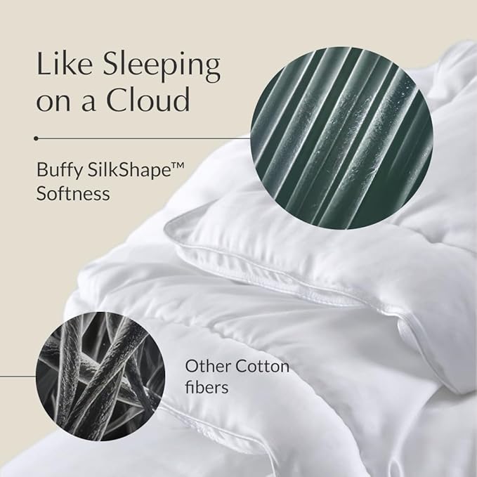 Buffy Cloud Comforter - Twin Comforter - Eucalyptus Fabric - Hypoallergenic Bedding - Twin/Twin XL