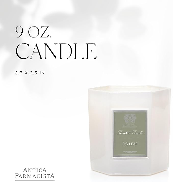 Antica Farmacista Luxury Scent Candle - Decorative Home Candle - Long-Lasting & Premium Scented - Luxury Gift - Fig Leaf, 9 oz
