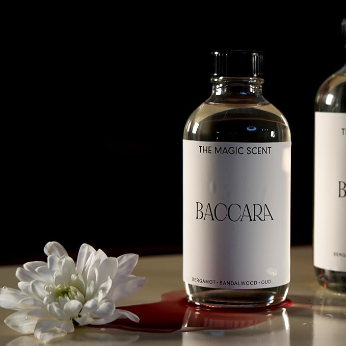 The Magic Scent Baccara Diffuser Oil - Hotel & Home Luxury Scents Inspired by Baccarat Rouge - Diffuser Oil Scents for Home Designed for Use in All Diffusers - 8.5 fl oz, 250 mL