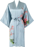 women's 100% silk kimono, short bathrobe pajamas, kimono pajamas