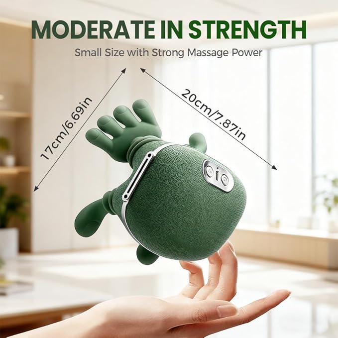 Neck Massager,2025 New Shoulder Massager with Heat Shiatsu 4D Kneading,Electric Neck and Back Massager for Relief (Green 1 Set)